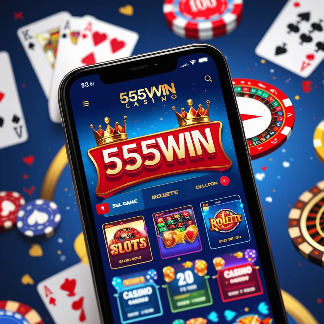 tela do 555 win app mostrando cassino e apostas no Brasil